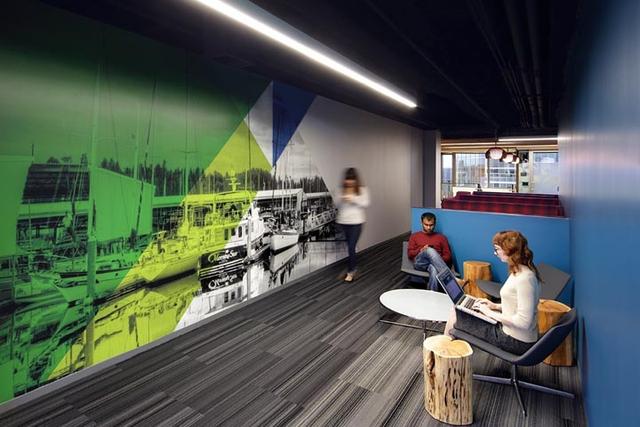 別小看回收木板條！美國VMware公司用它創(chuàng)造了獨特的木質(zhì)辦公空間