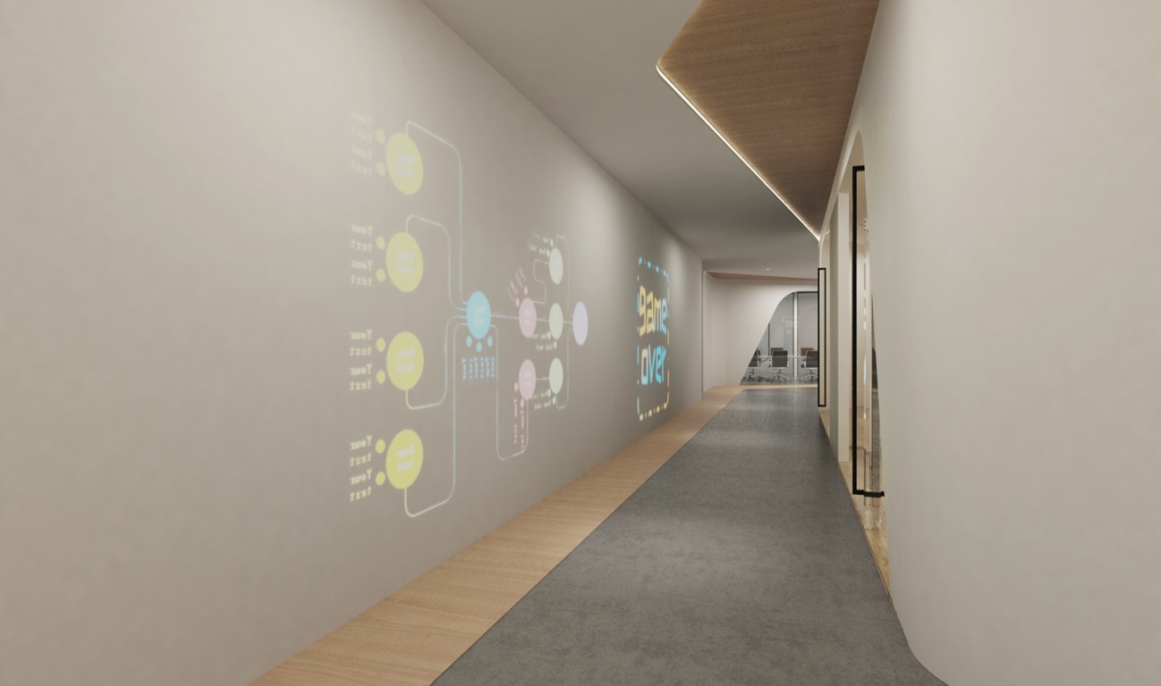 走廊空著?太浪費了！辦公樓走廊這樣設計美呆了！