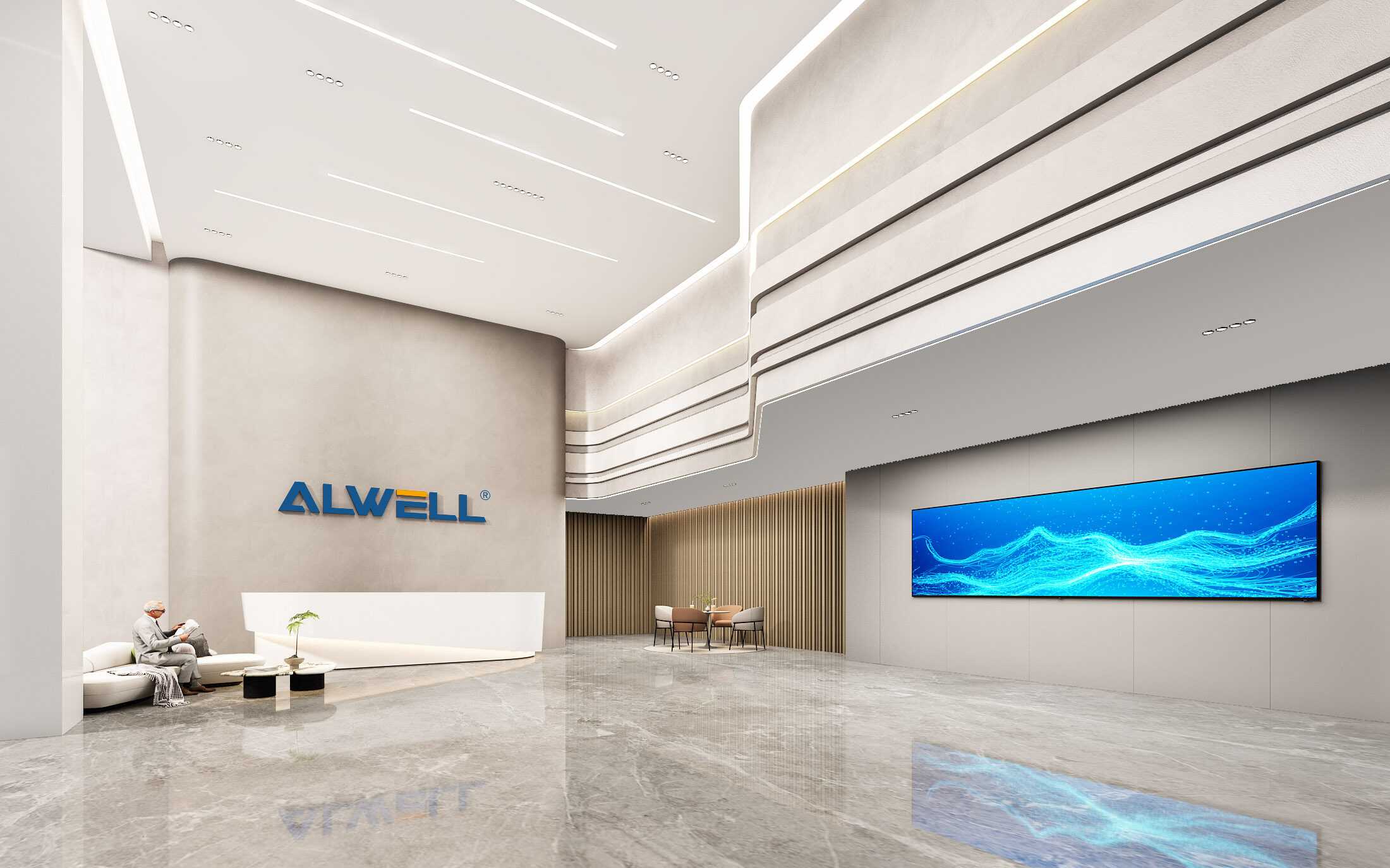 ?上海耀舜機(jī)電設(shè)備-3600㎡-辦公室裝修案例效果圖